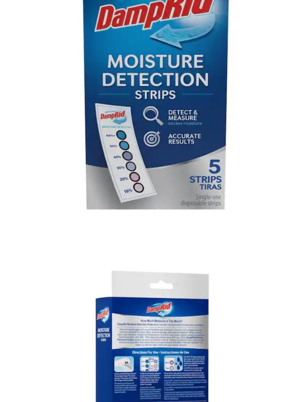 DampRid Moisture Detection Strips - Blue/White